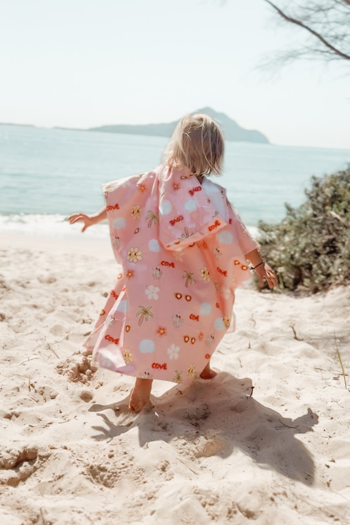 Ocean Disco ~ Hooded poncho beach towel