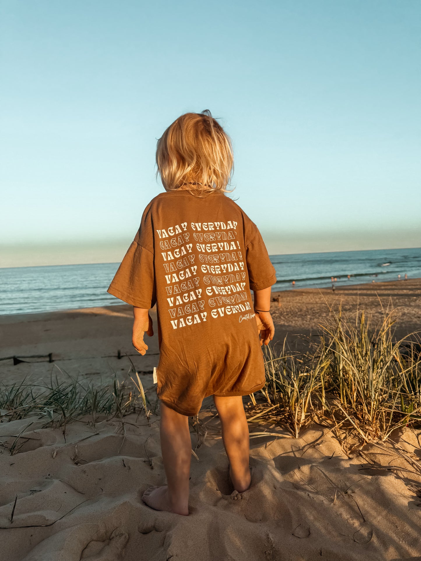 Vacay t-shirt romper