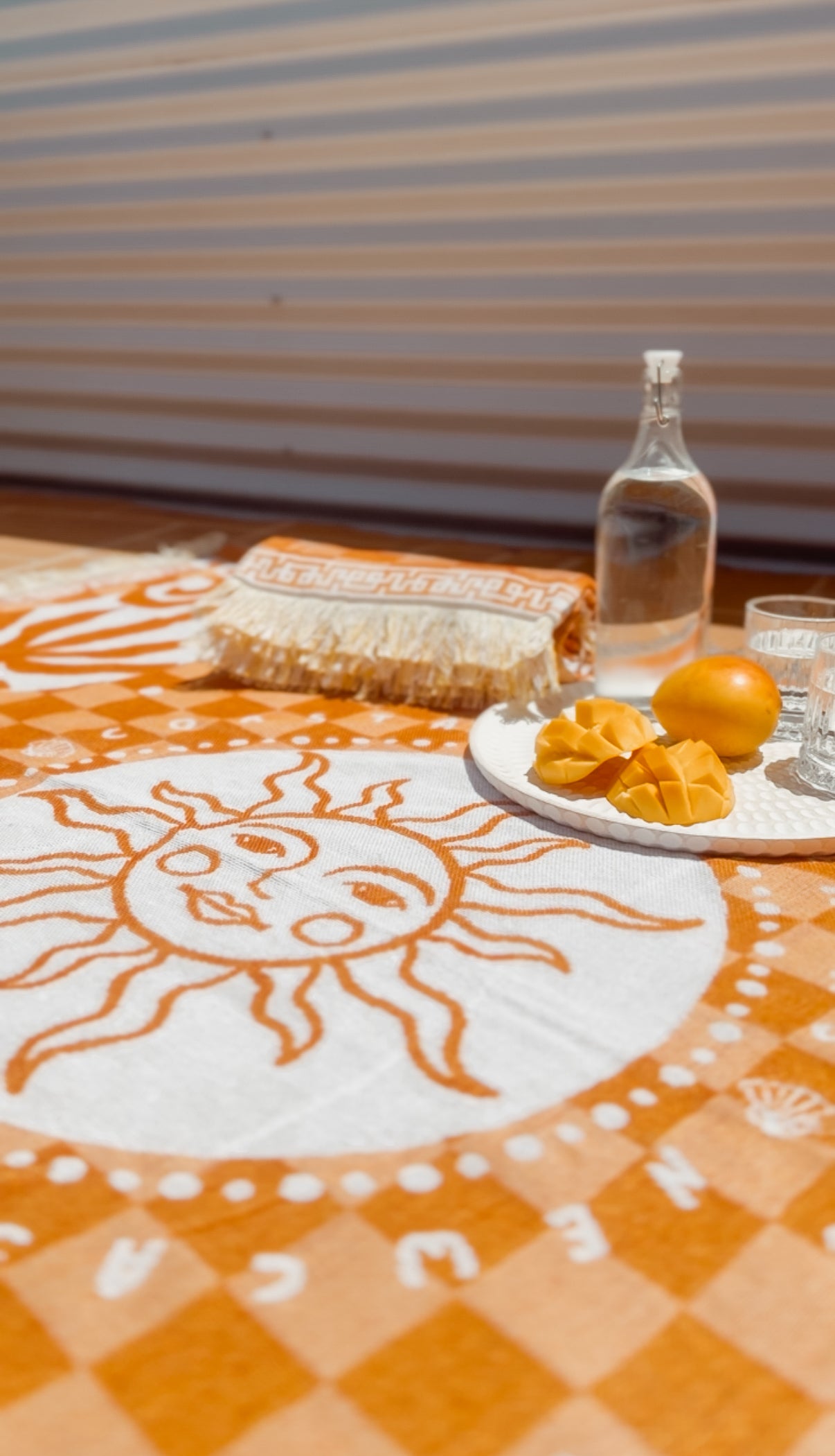 Peachy Picnic Rug