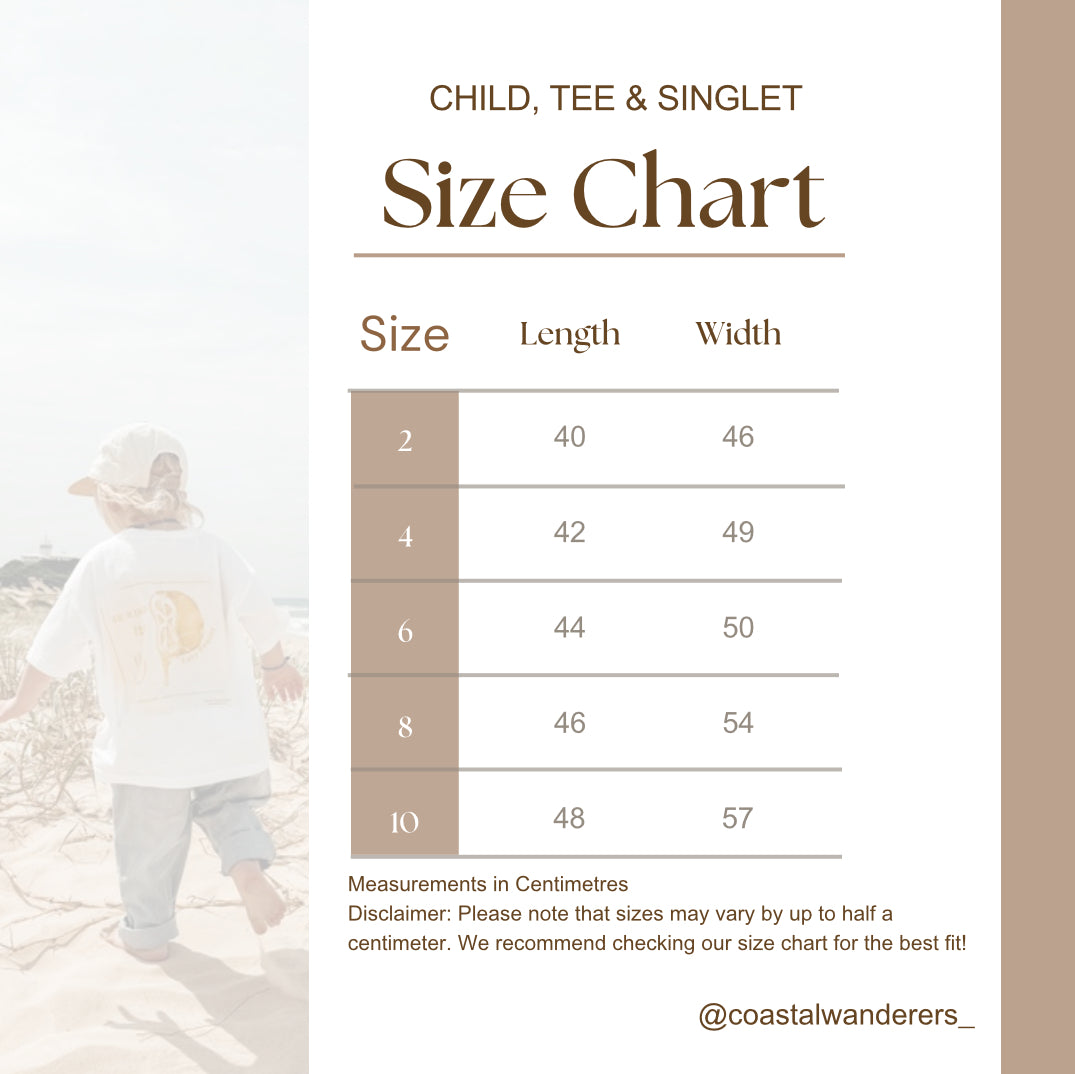 Coastal life singlet - kids