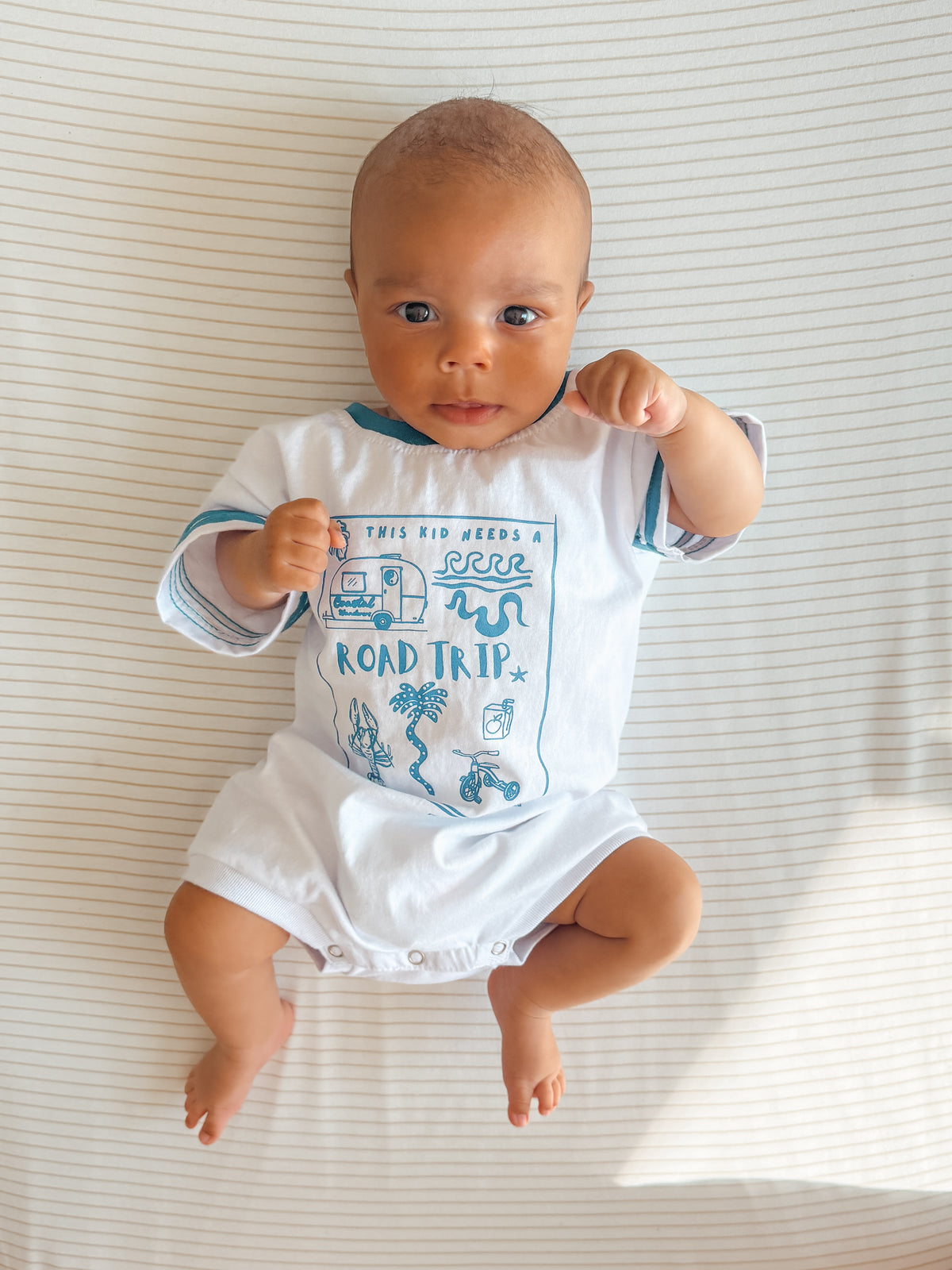 Road Trip t-shirt romper
