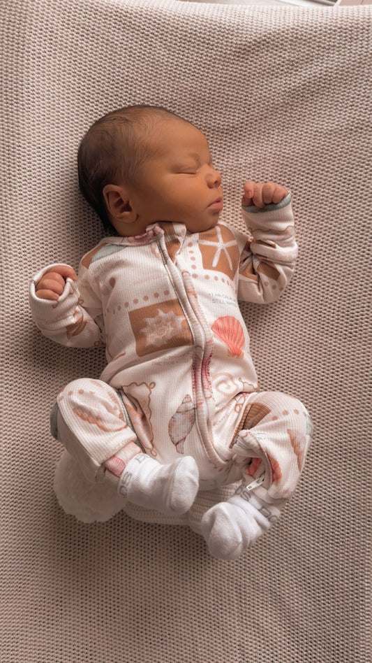 Coral Clouds Romper