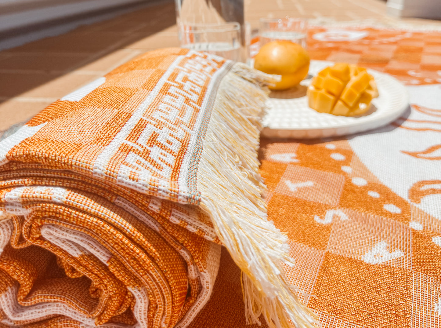 Peachy Picnic Rug