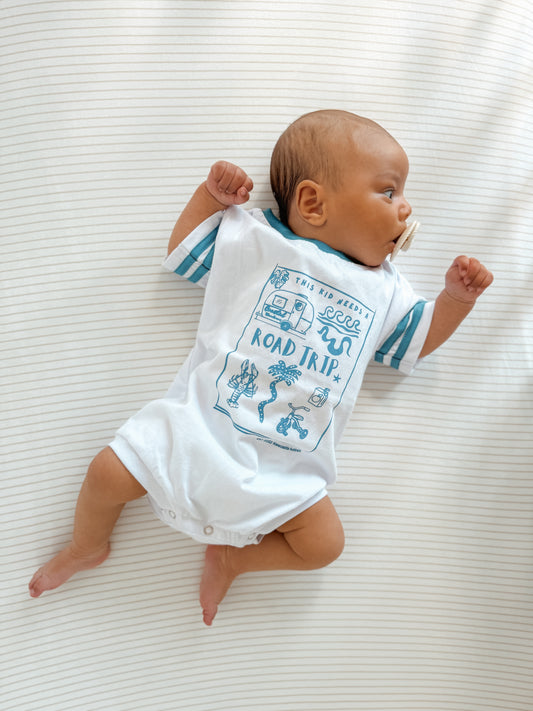 Road Trip t-shirt romper