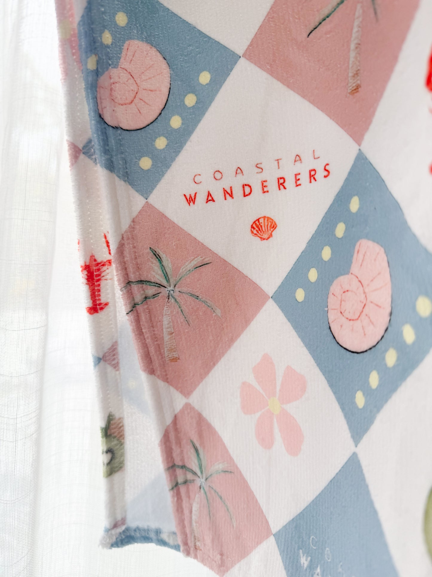 Coastal Cali ~ Hooded poncho beach towel