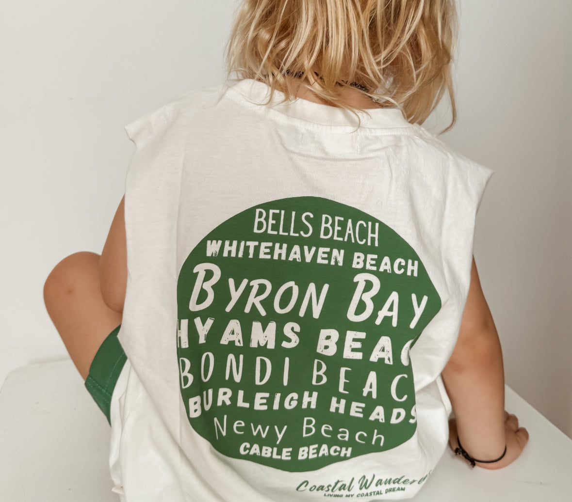 Coastal life singlet - kids