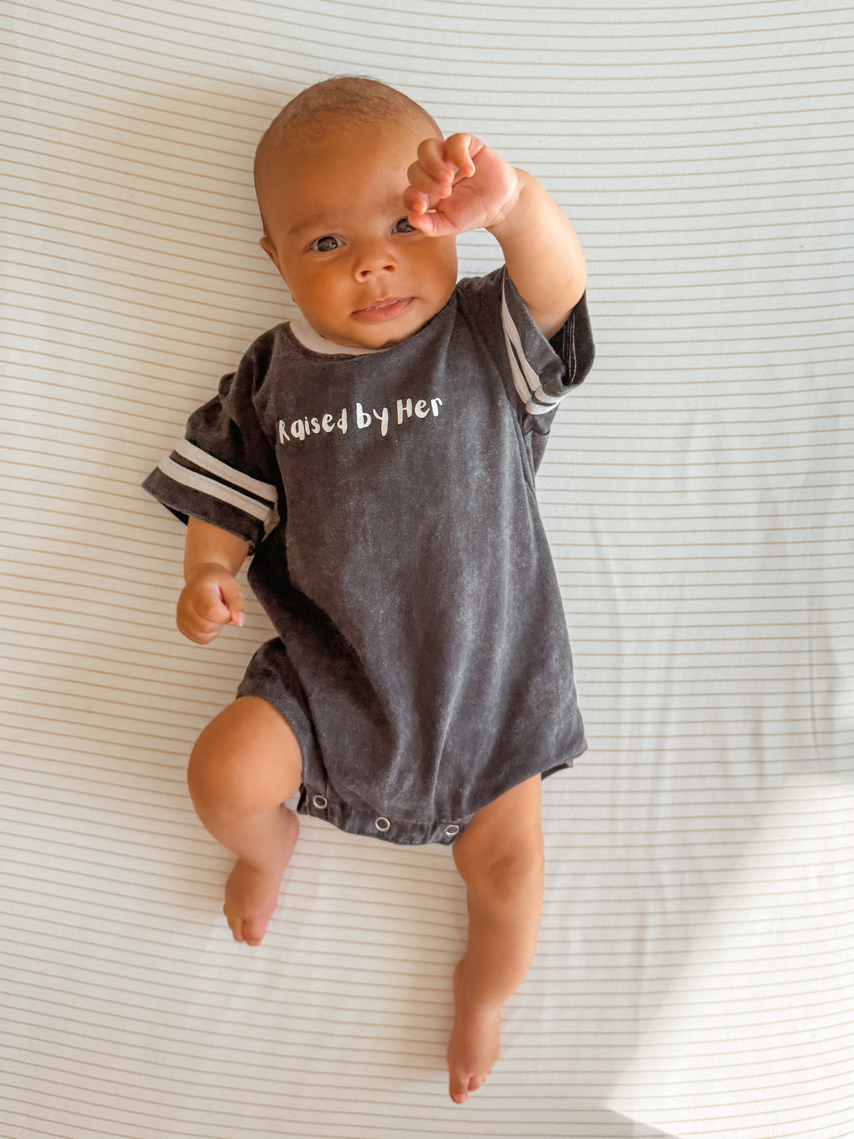 Raised by her t-shirt romper