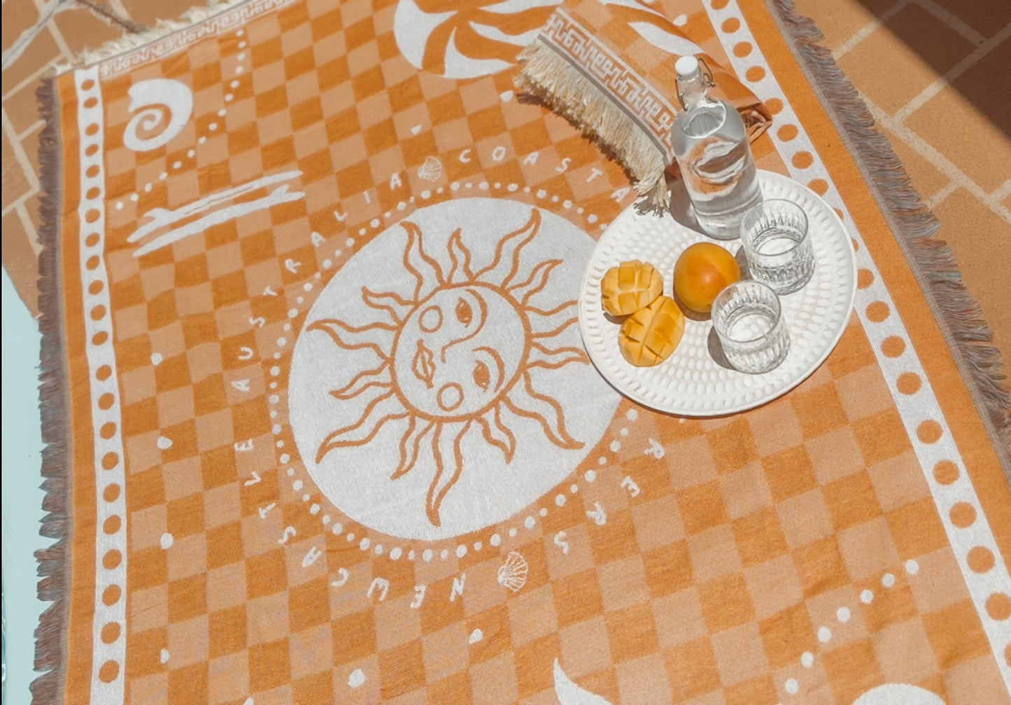 Peachy Picnic Rug