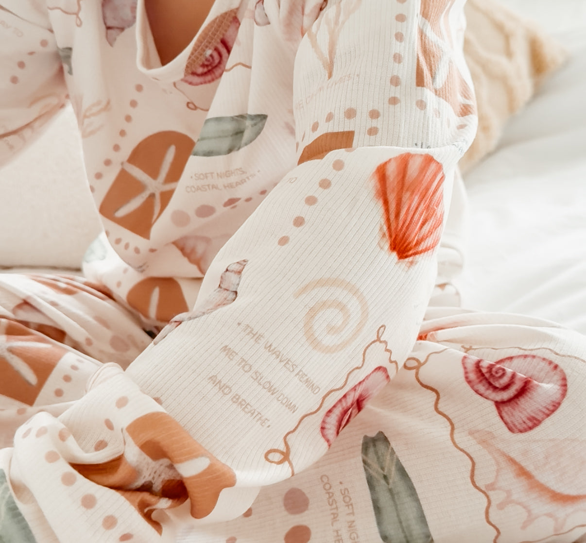 Coral Clouds 2 piece PJ set
