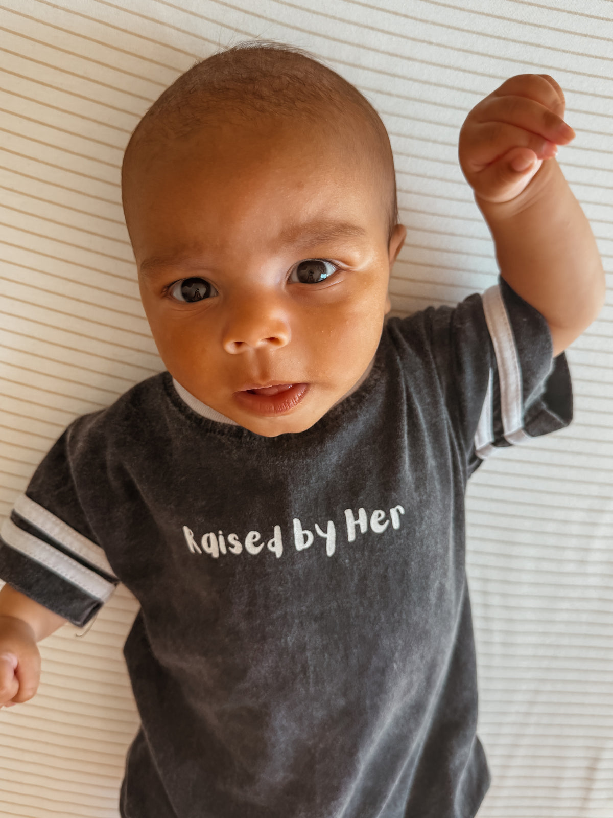 Raised by her t-shirt romper
