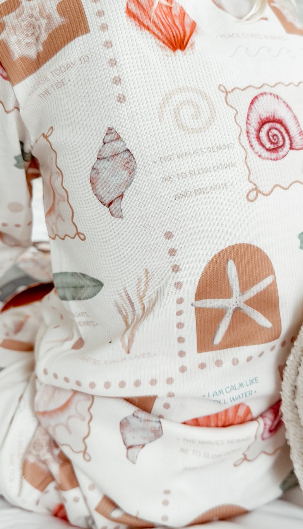Coral Clouds 2 piece PJ set