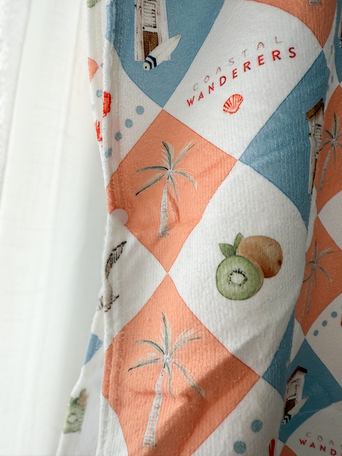 Coastal Cabana ~ Hooded poncho beach towel