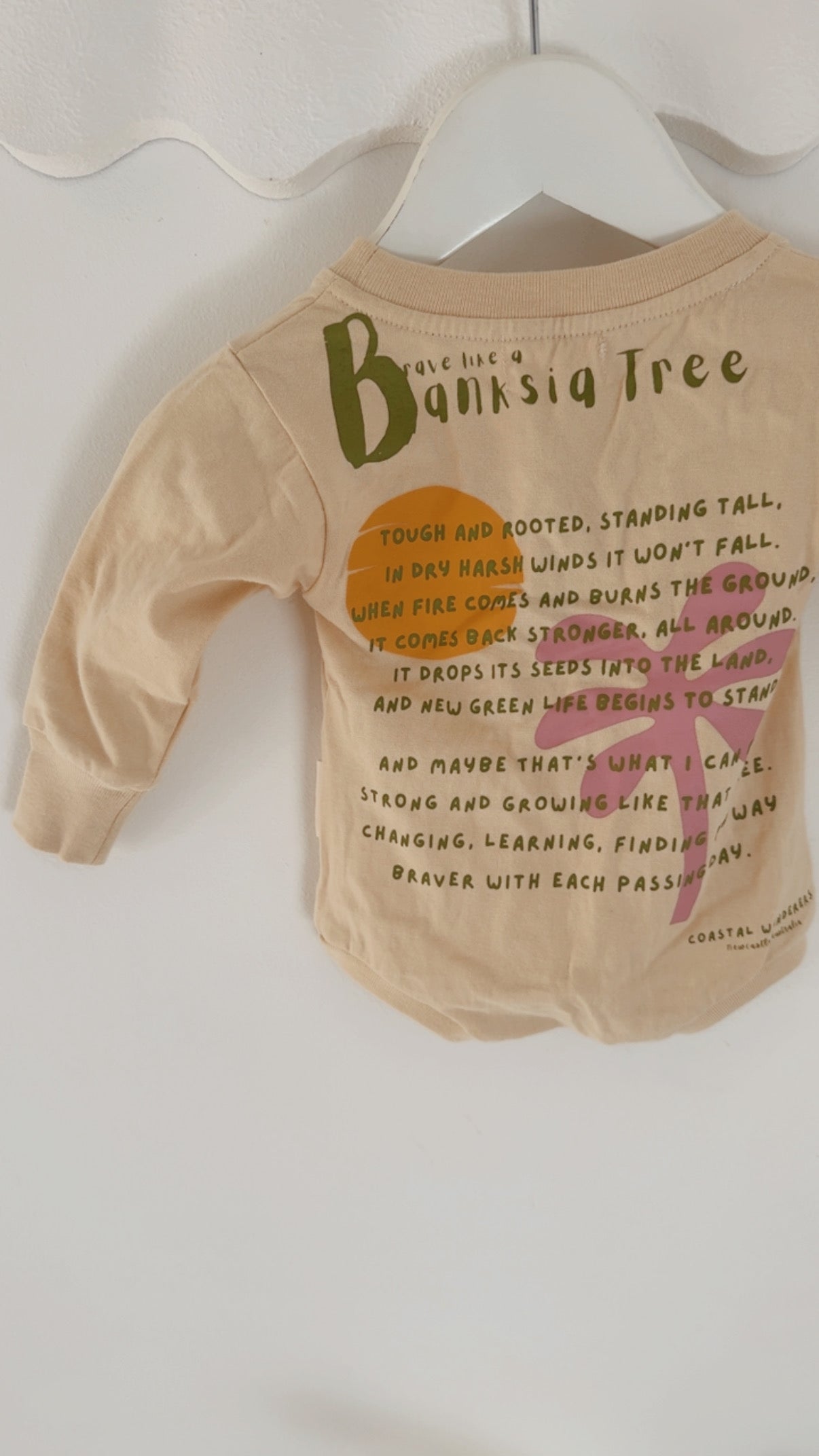 BRAVE LIKE A BANKSIA TREE long sleeve romper