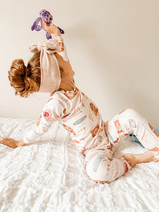Coral Clouds 2 piece PJ set