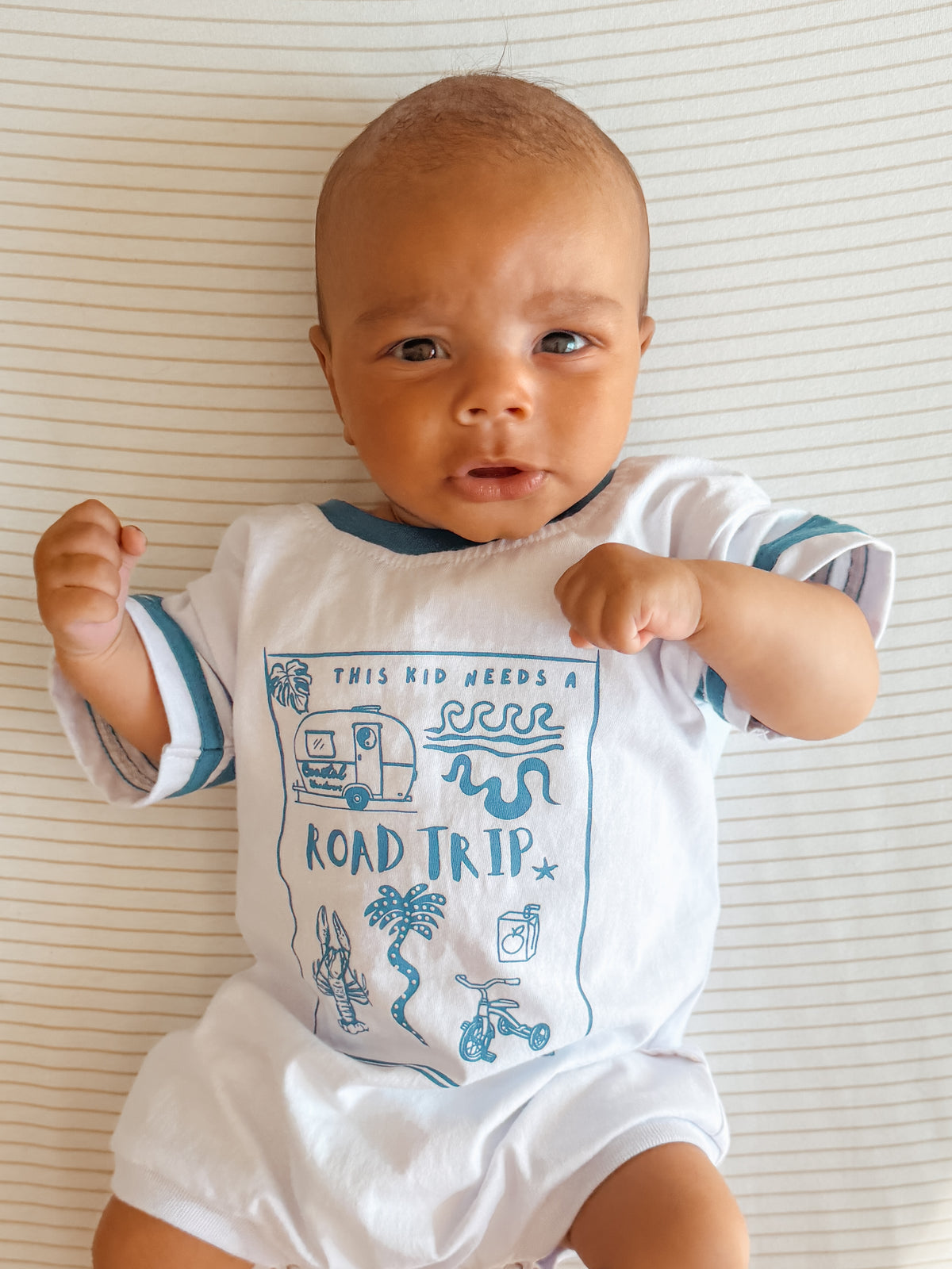 Road Trip t-shirt romper