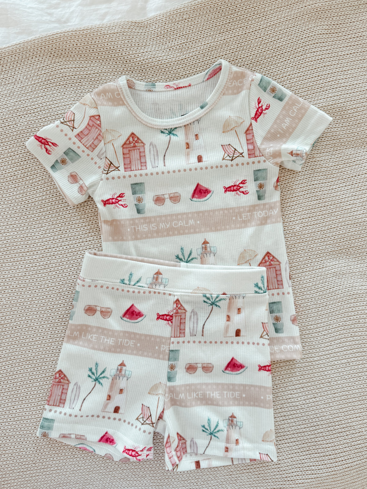 Island Paradise kids 2 piece pj set