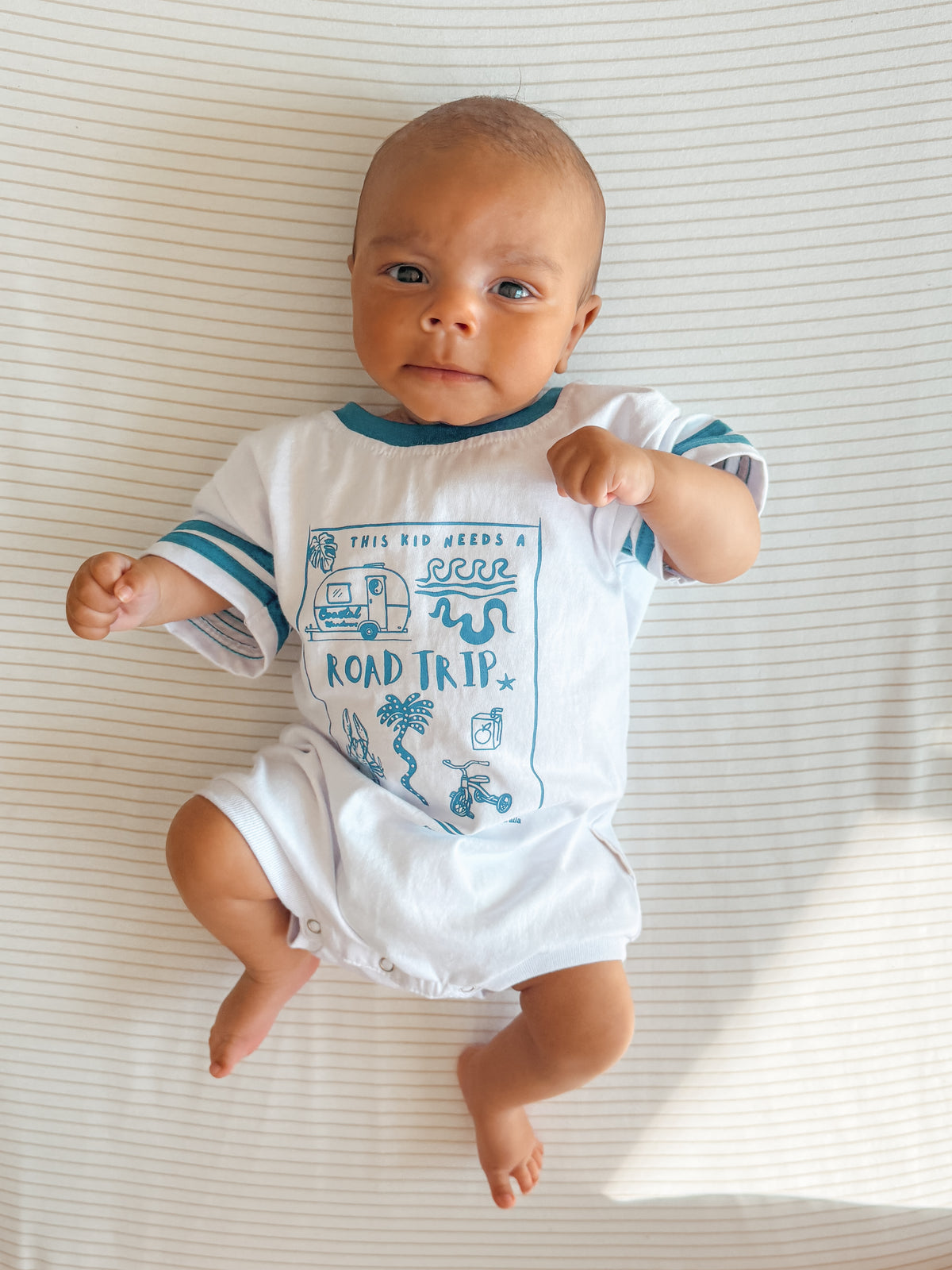 Road Trip t-shirt romper