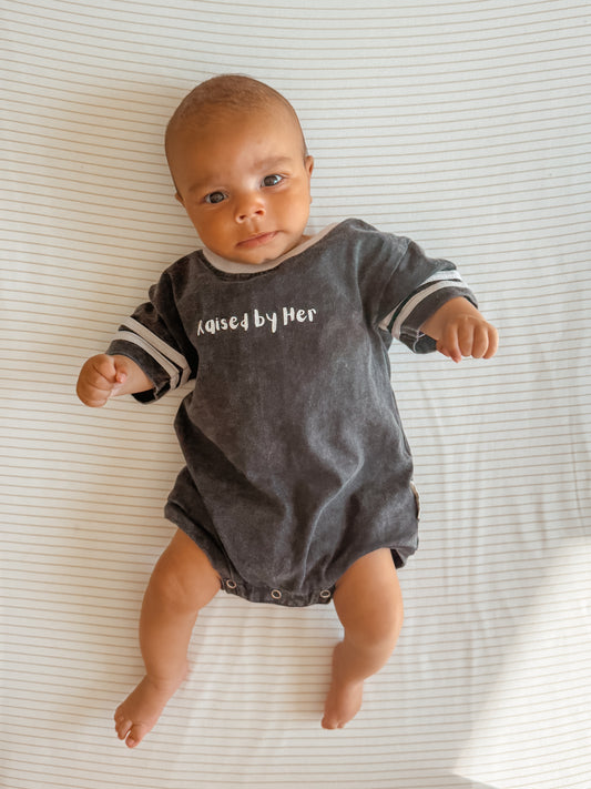 Raised by her t-shirt romper