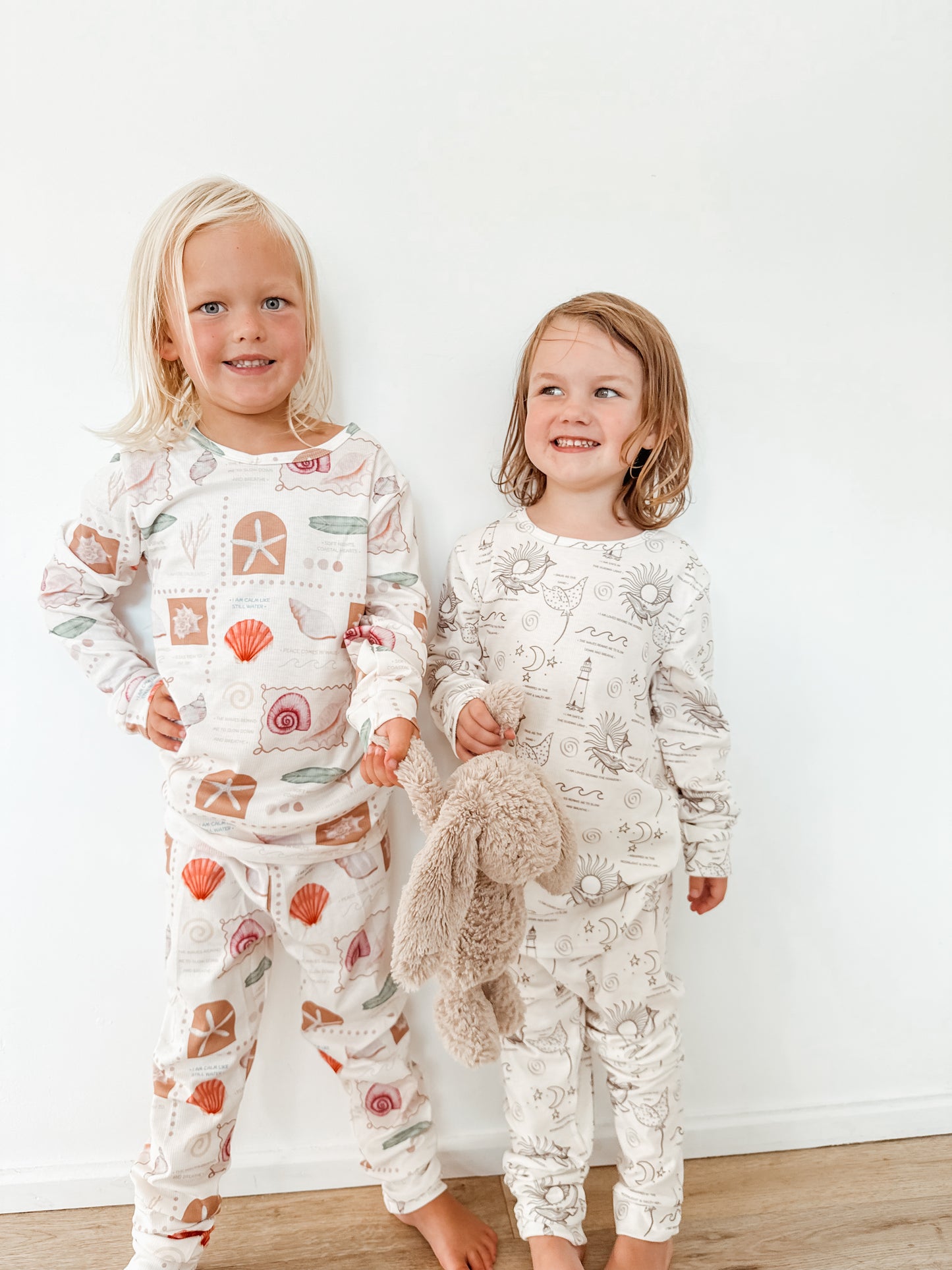 Coral Clouds 2 piece PJ set