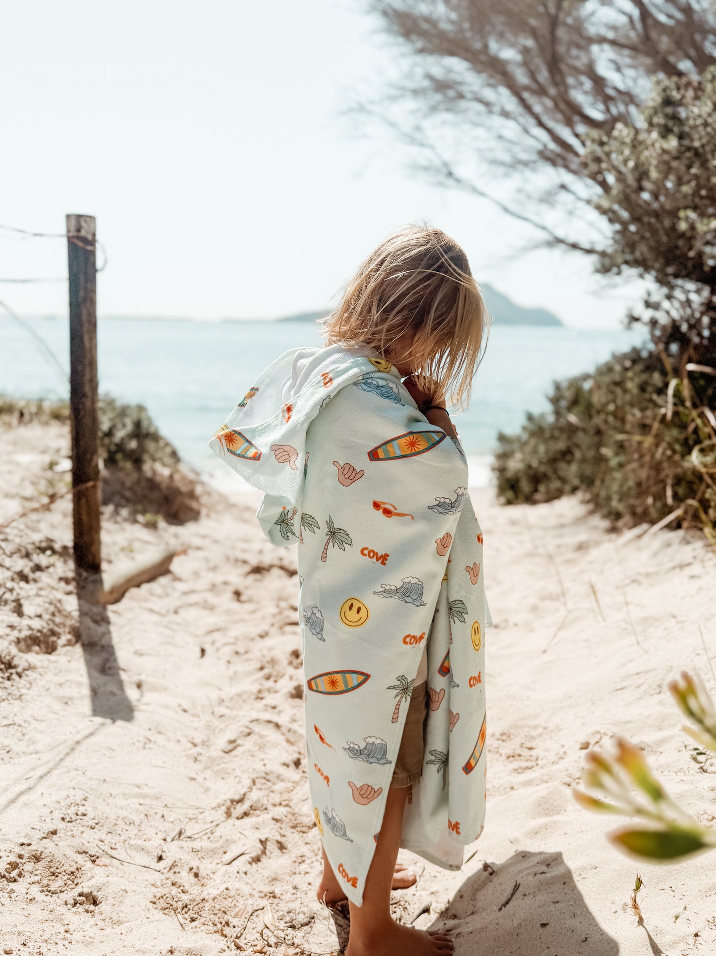 Salty Grom ~ Hooded poncho beach towel