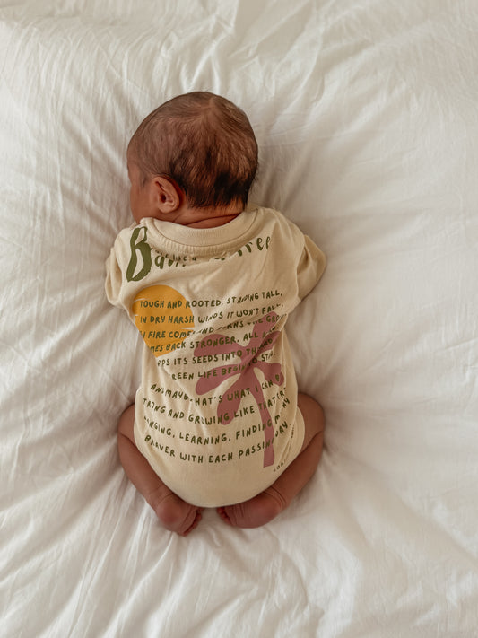 BRAVE LIKE A BANKSIA TREE long sleeve romper