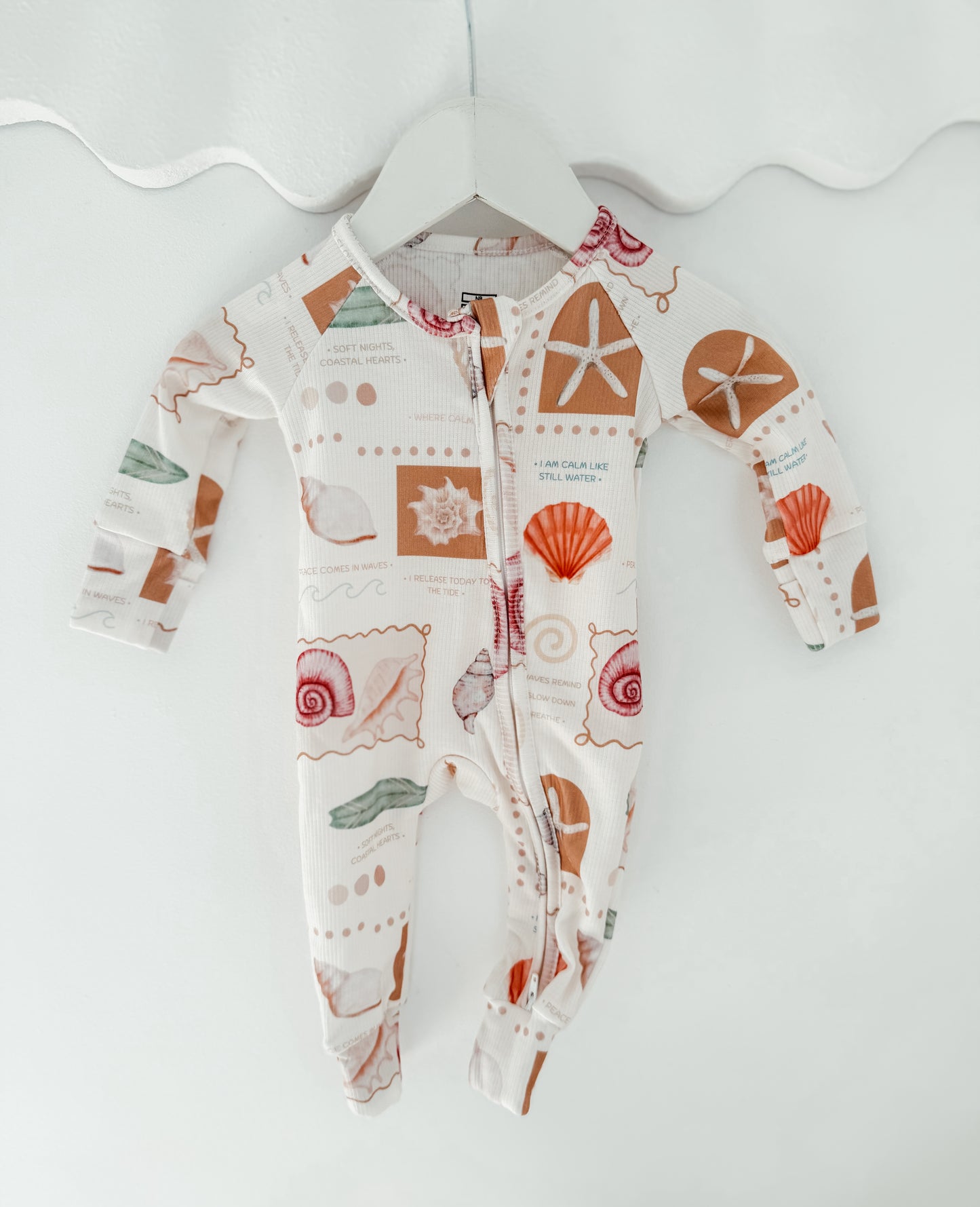 Coral Clouds Romper