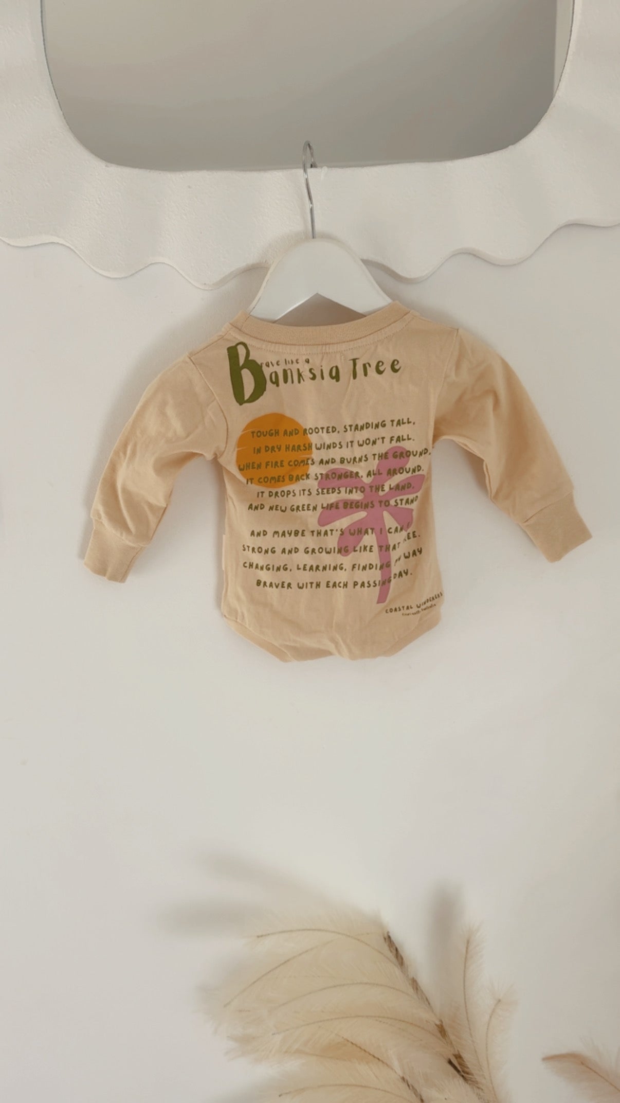 BRAVE LIKE A BANKSIA TREE long sleeve romper