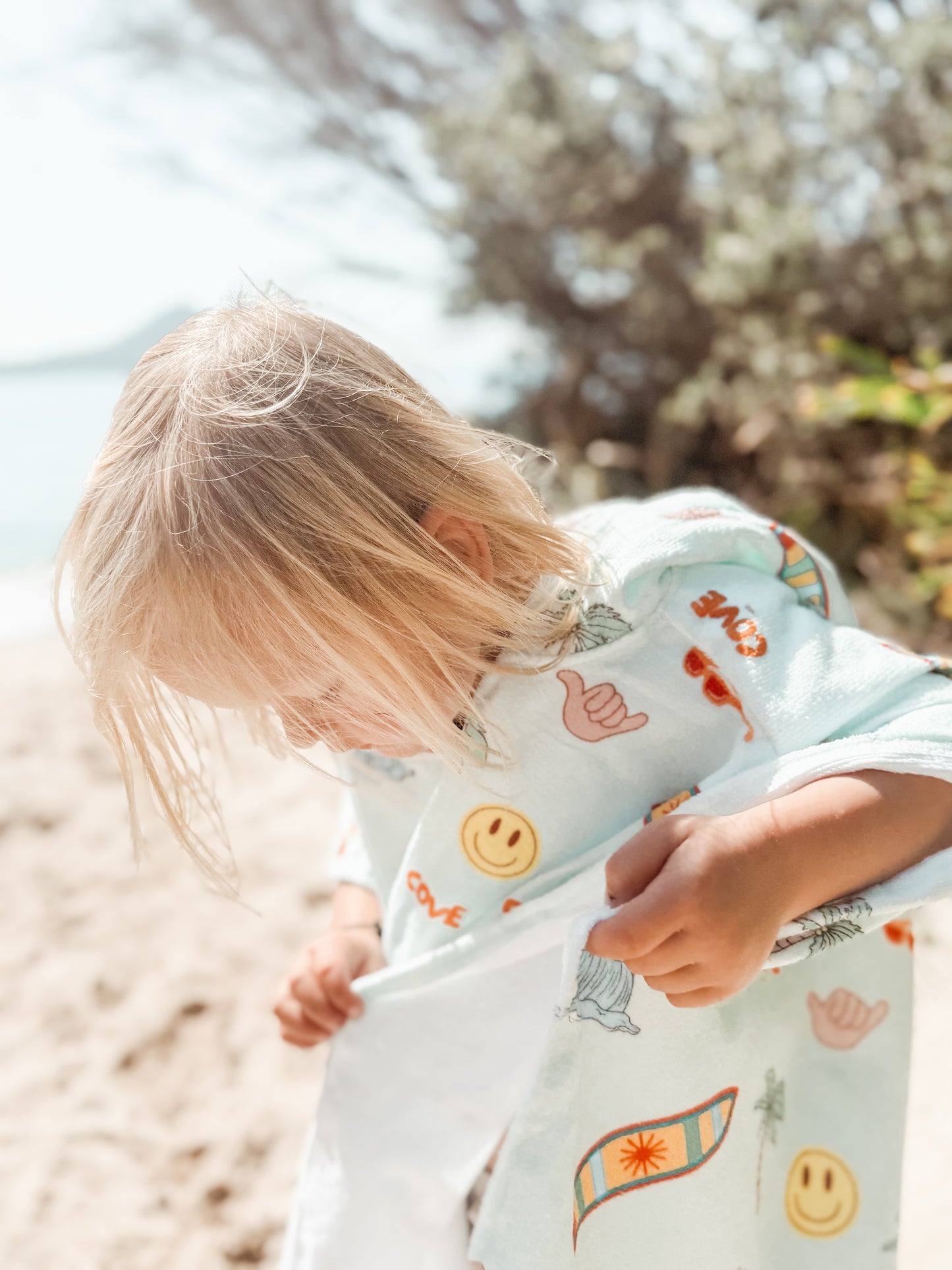 Salty Grom ~ Hooded poncho beach towel