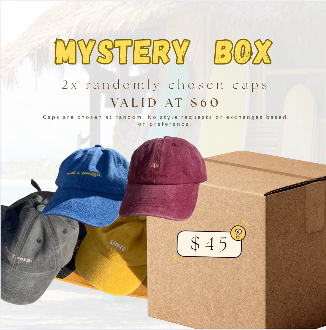 x2 caps MYSTERY BOX’s