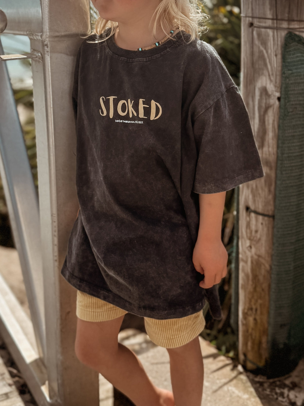 STOKED kids tee