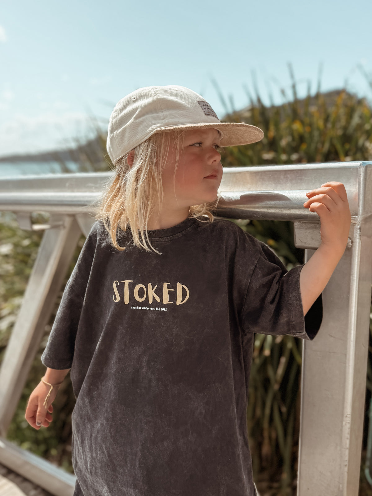 STOKED kids tee