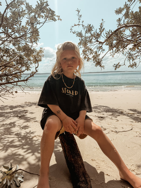 STOKED kids tee