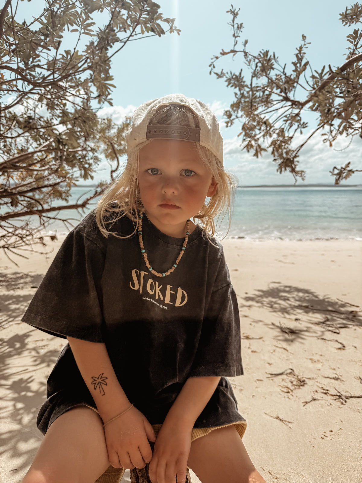STOKED kids tee